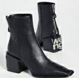 ALEXANDER WANG Parker Logo Heel Bootie sz …